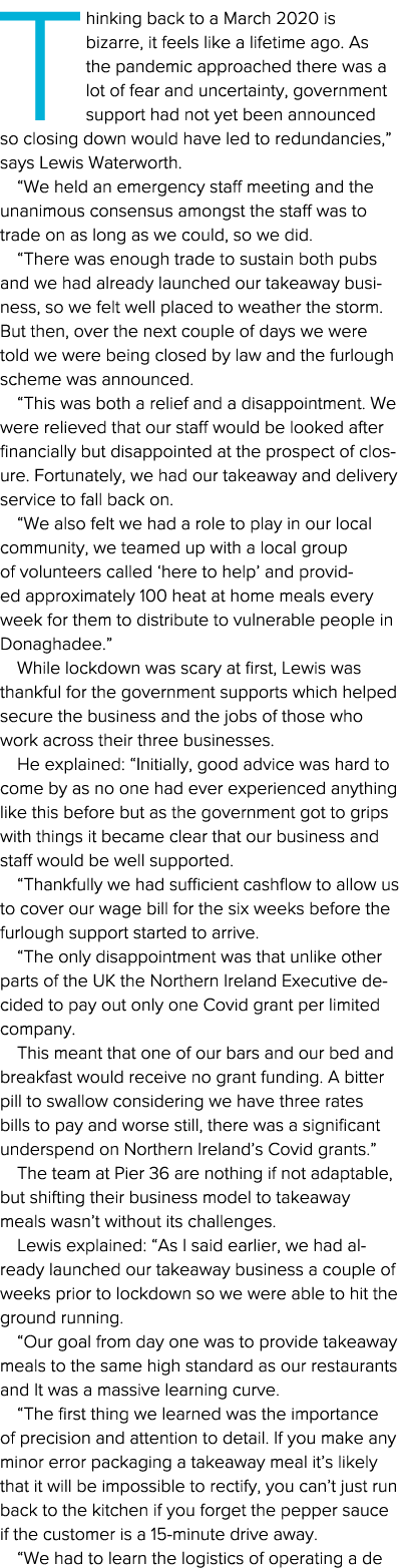 Thinking back to a March 2020 is bizarre, it feels like a lifetime ago  As the pandemic approached there was a lot of   