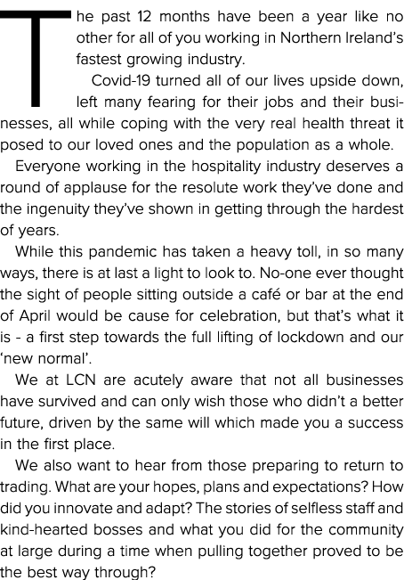 The past 12 months have been a year like no other for all of you working in Northern Ireland s fastest growing indust   