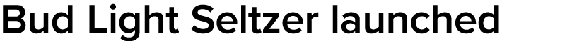 Bud Light Seltzer launched