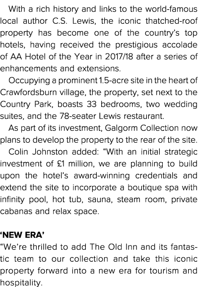 With a rich history and links to the world-famous local author C S  Lewis, the iconic thatched-roof property has beco   