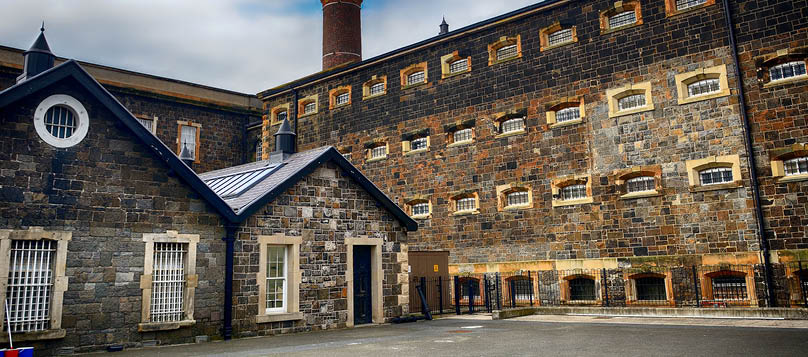 BELFAST, NORTHERN IRELAND - APRIL 23: The Crumlin Road Gaol 23 April, 2017 at Belfast  The Crum was one of the most secure prison in Belfast until 1996, when it was closed 