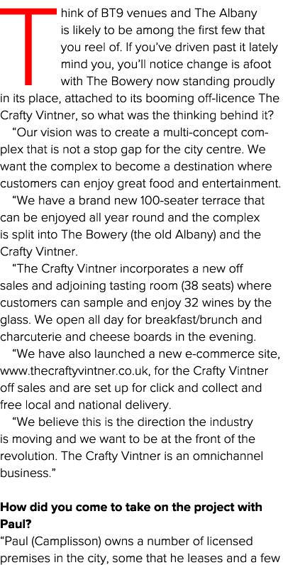 Think of BT9 venues and The Albany is likely to be among the first few that you reel of  If you ve driven past it lat   