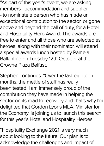  As part of this year s event, we are asking members - accommodation and supplier - to nominate a person who has made   