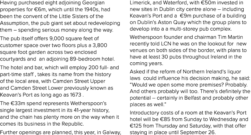 Having purchased eight adjoining Georgian properties for  6m, which until the 1940s, had been the convent of the Litt   