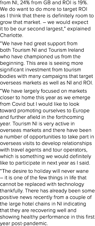 from NI, 24% from GB and ROI is 19%  We do want to do more to target ROI as I think that there is definitely room to    