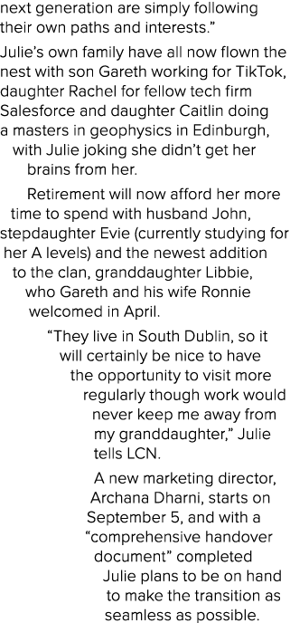 next generation are simply following their own paths and interests   Julie s own family have all now flown the nest w   