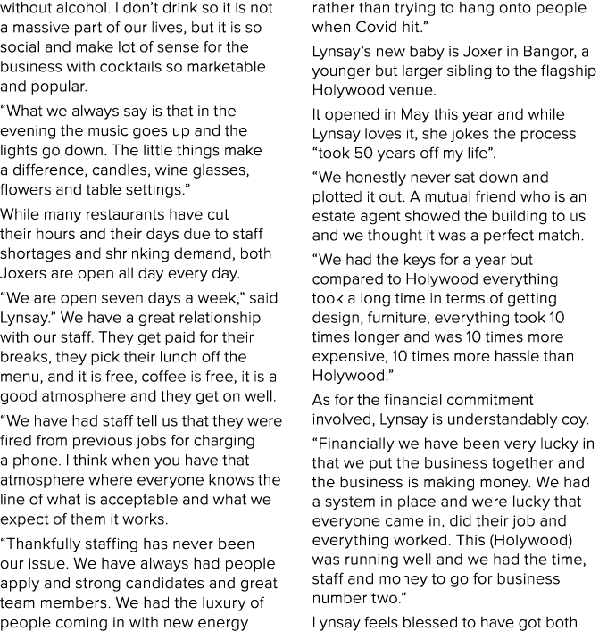 without alcohol  I don t drink so it is not a massive part of our lives, but it is so social and make lot of sense fo   