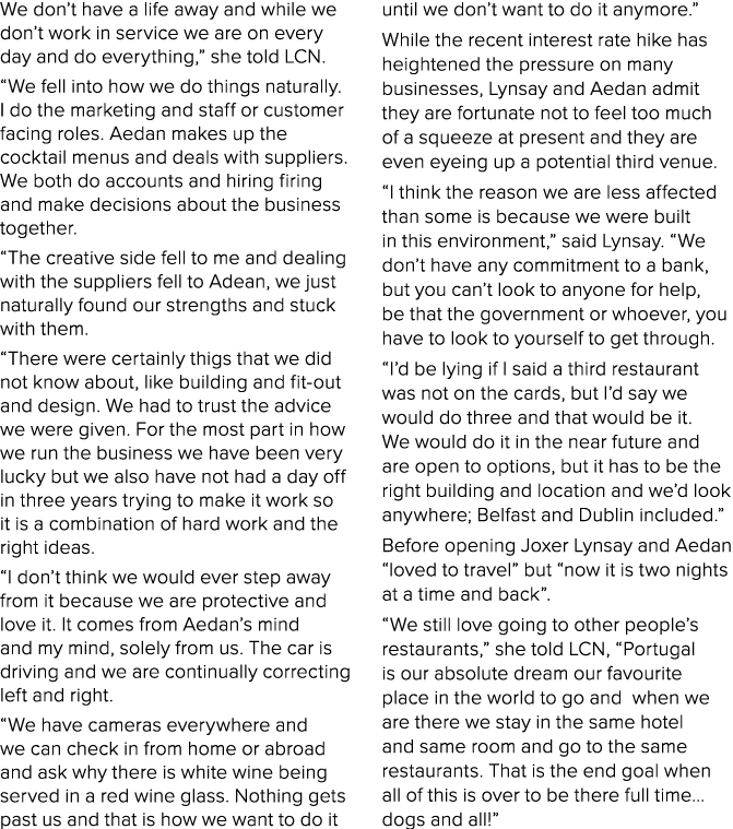 We don t have a life away and while we don t work in service we are on every day and do everything,  she told LCN   W   