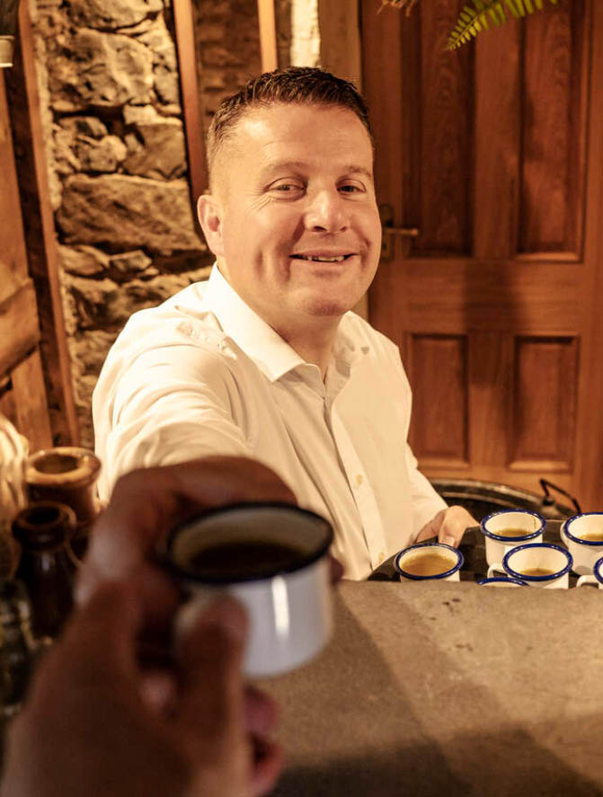 Walk in the footsteps of an Emigrant leaving Famine stricken Ireland… local famine expert Cathy O'Neill will guide you up Carntogher Mountain, where the famine-struck emigrants once walked their final footsteps on Irish soil. You will place your own stone on the “Carn" and feel what the emigrants felt as they departed their beloved homeland.