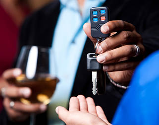 Has the person taking the car keys been drinking, too?