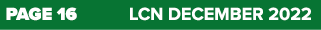 PAGE 16 LCN DECEMBER 2022