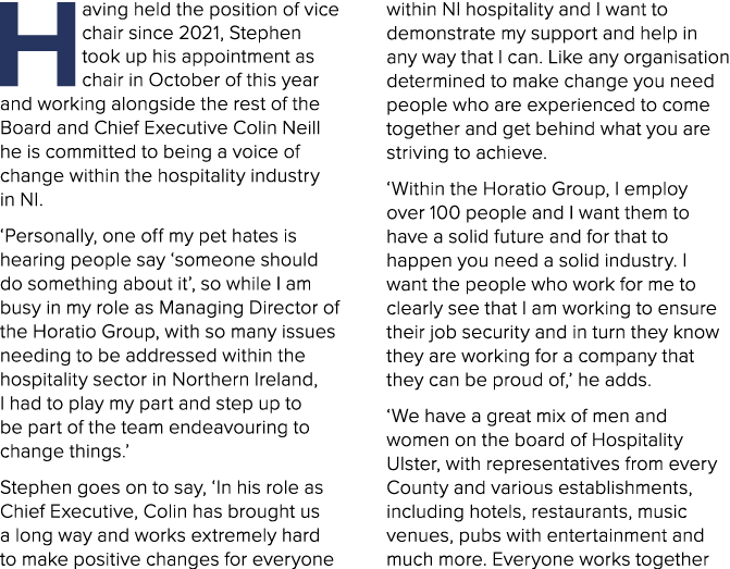 Having held the position of vice chair since 2021, Stephen took up his appointment as chair in October of this year a...
