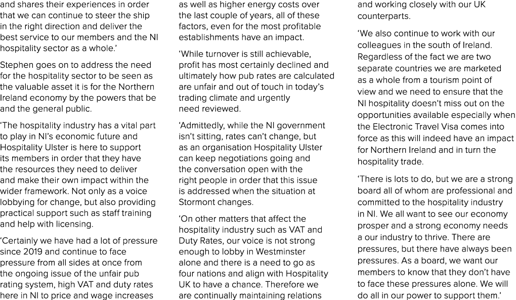 and shares their experiences in order that we can continue to steer the ship in the right direction and deliver the b...