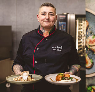 Chef Sharon McConnell, joint winner of the Sodexo Global Sustainable Chef Challenge. 
