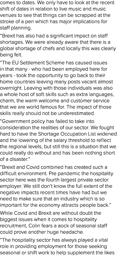 comes to dates  We only have to look at the recent shift of dates in relation to live music and music venues to see t   