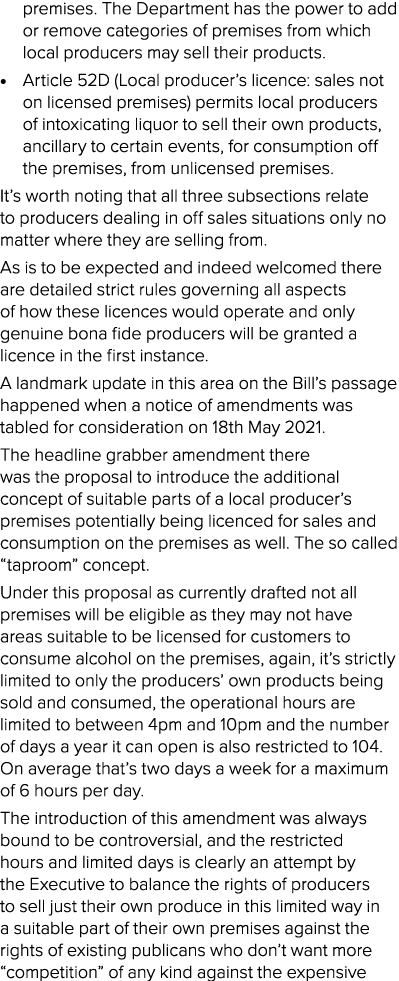 premises  The Department has the power to add or remove categories of premises from which local producers may sell th   