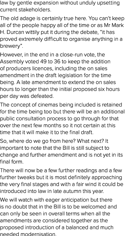 law by gentle expansion without unduly upsetting current stakeholders  The old adage is certainly true here  You can    