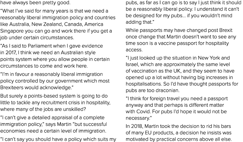 have always been pretty good   What I ve said for many years is that we need a reasonably liberal immigration policy    