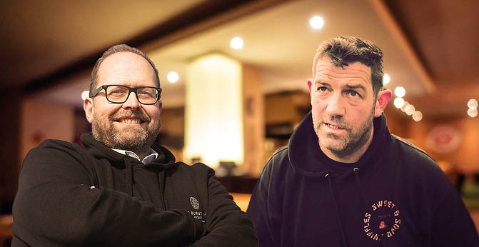 Abstract blur and defocused restaurant and coffee shop interior for background and surface