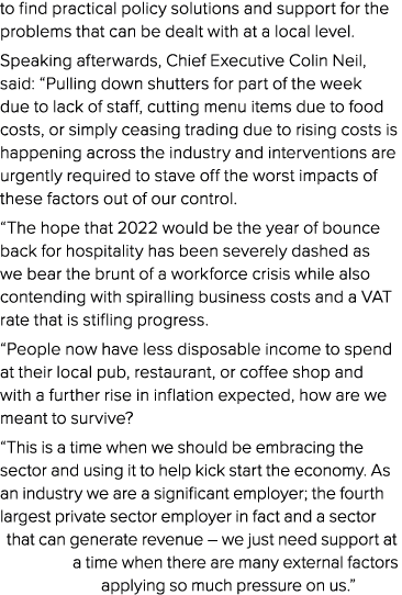 to find practical policy solutions and support for the problems that can be dealt with at a local level  Speaking aft   