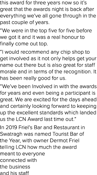 this award for three years now so it s great that the awards night is back after everything we ve all gone through in   