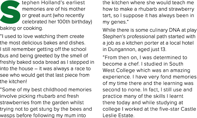 S tephen Holland s earliest memories are of his mother or great aunt (who recently celebrated her 100th birthday) bak   