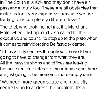 In The South it is 10% and they don t have air passenger duty too  These are all obstacles that make us look very exp   