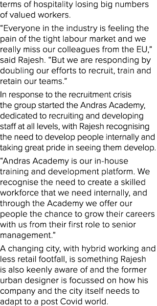 terms of hospitality losing big numbers of valued workers   Everyone in the industry is feeling the pain of the tight   