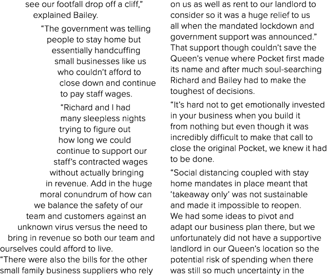 see our footfall drop off a cliff,  explained Bailey   The government was telling people to stay home but essentially   
