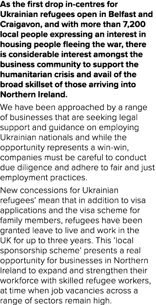 As the first drop in-centres for Ukrainian refugees open in Belfast and Craigavon, and with more than 7,200 local peo   