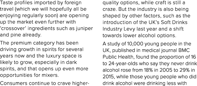 Taste profiles imported by foreign travel (which we will hopefully all be enjoying regularly soon) are opening up the   