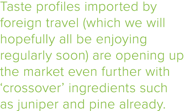 Taste profiles imported by foreign travel (which we will hopefully all be enjoying regularly soon) are opening up the   