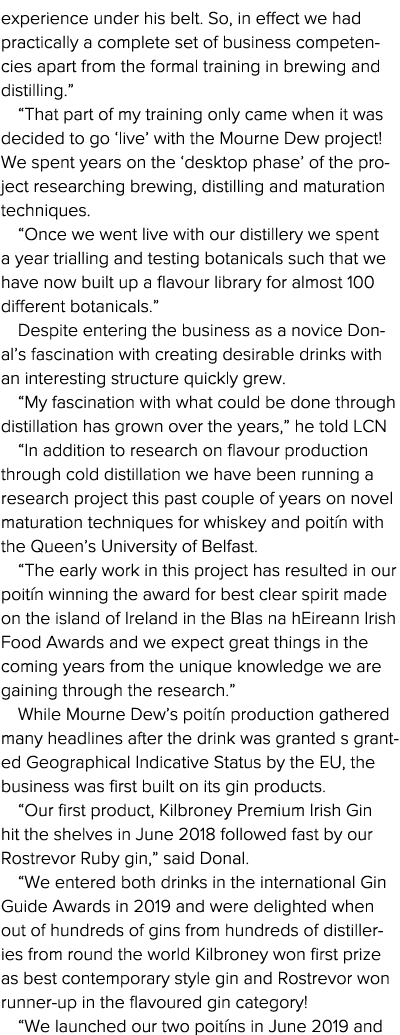 experience under his belt  So, in effect we had practically a complete set of business competencies apart from the fo   