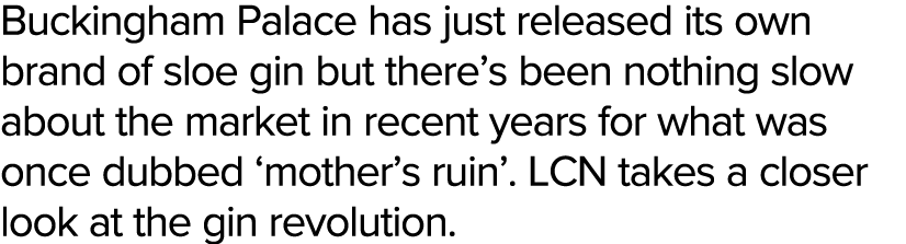 Buckingham Palace has just released its own brand of sloe gin but there s been nothing slow about the market in recen   