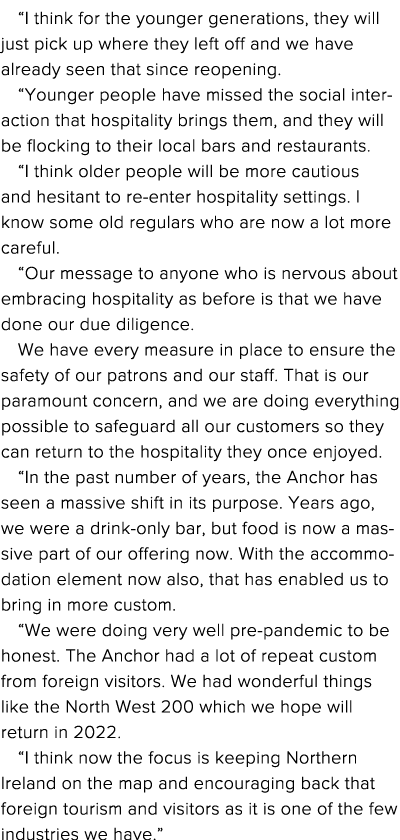  I think for the younger generations, they will just pick up where they left off and we have already seen that since    