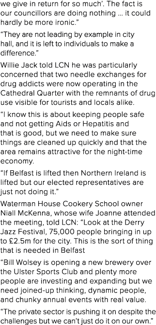 we give in return for so much   The fact is our councillors are doing nothing   it could hardly be more ironic    The   