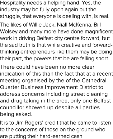 Hospitality needs a helping hand  Yes, the industry may be fully open again but the struggle, that everyone is dealin   