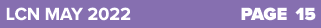 LCN MAY 2022 PAGE 15