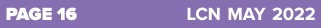 PAGE 16 LCN MAY 2022