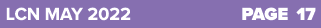 LCN MAY 2022 PAGE 17