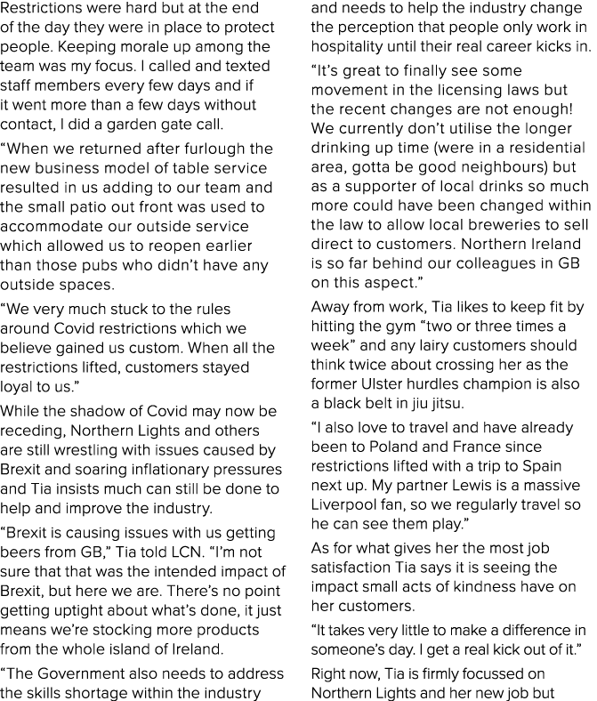 Restrictions were hard but at the end of the day they were in place to protect people  Keeping morale up among the te   
