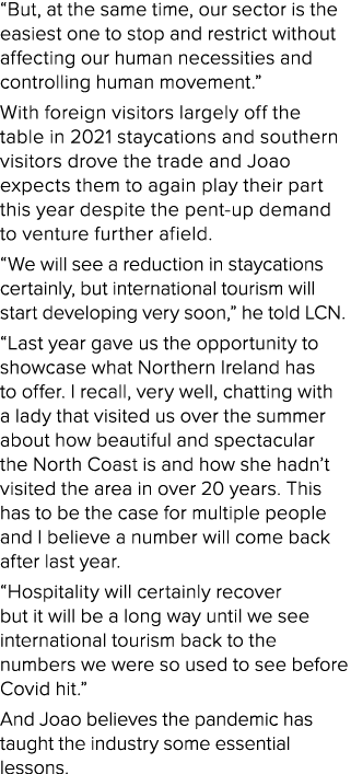  But, at the same time, our sector is the easiest one to stop and restrict without affecting our human necessities an   