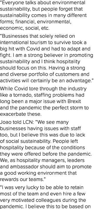  Everyone talks about environmental sustainability, but people forget that sustainability comes in many different for   