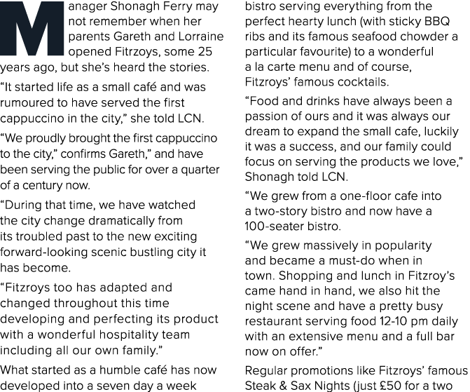 Manager Shonagh Ferry may not remember when her parents Gareth and Lorraine opened Fitrzoys, some 25 years ago, but s   