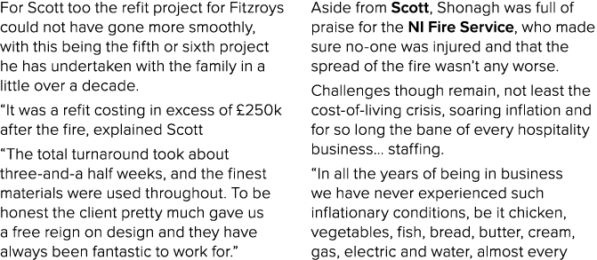 For Scott too the refit project for Fitzroys could not have gone more smoothly, with this being the fifth or sixth pr   