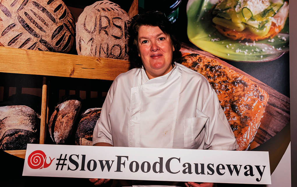Pictured at the trade launch of Slow Food Causeway is Chef Paula McIntyre (Slow Food NI)   For more information about Slow Food Causeway go to tastecauseway com slow-food-causeway or follow the hashtags #SlowFoodCauseway and #TasteCauseway    Press Enquiries: please contact Tina Calder or Rebecca Steele, Excalibur Press, 07305354209, tina excaliburpress co uk, rebecca excaliburpress co uk  Photo: Francine Montgomery   Excalibur Press  