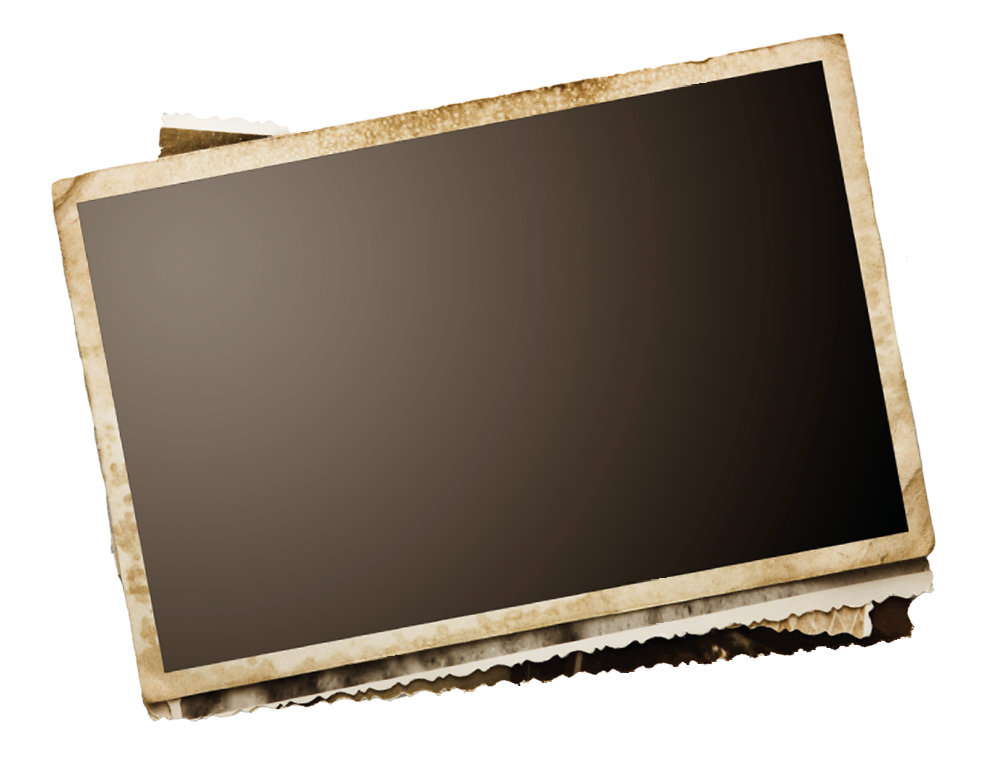 Stack of old photos with clipping path for the inside