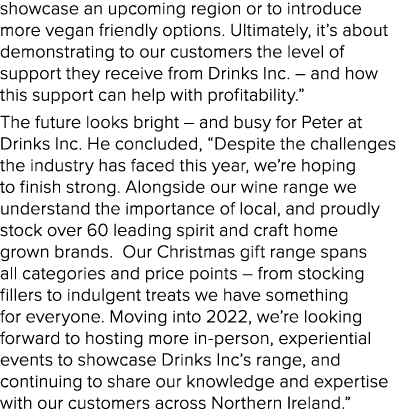 showcase an upcoming region or to introduce more vegan friendly options  Ultimately, it s about demonstrating to our    