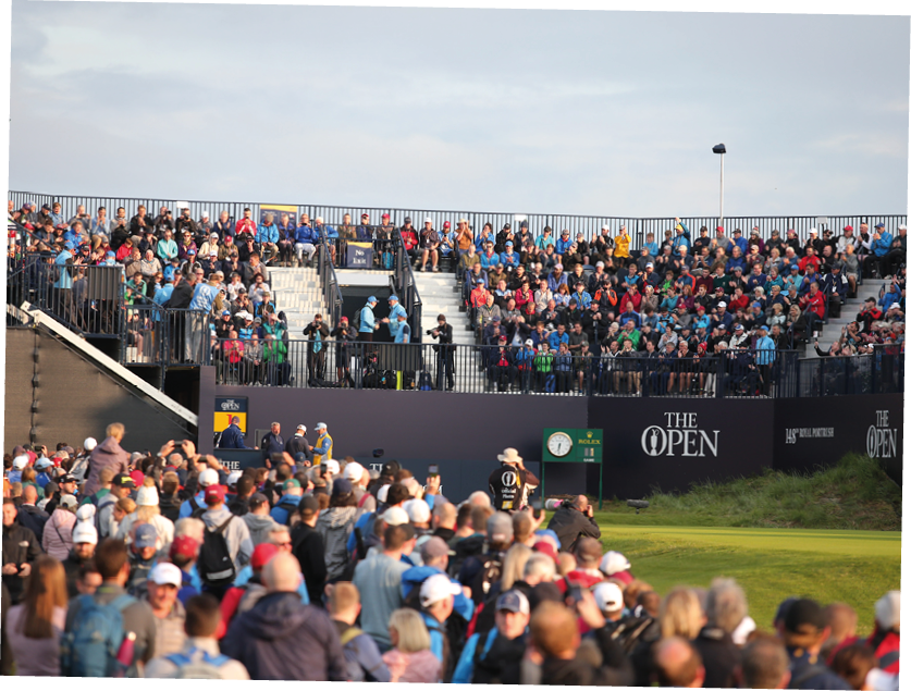 PressEye - Belfast - Northern Ireland - 18th July 2019  Pictured: Fans at round one of the Open at Royal Portrush   Picture: Philip Magowan   PressEye
