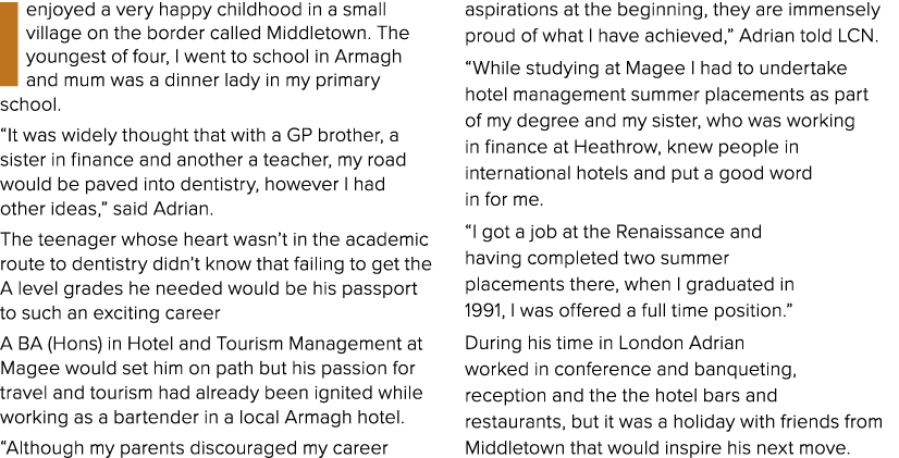I enjoyed a very happy childhood in a small village on the border called Middletown  The youngest of four, I went to    